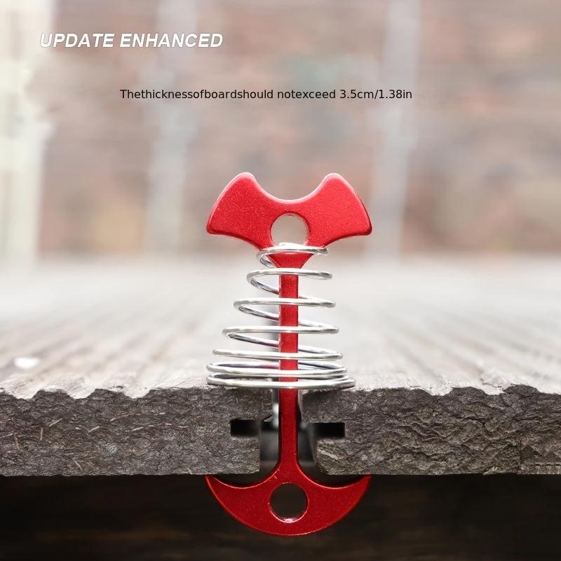 5PCS Windproof Aluminium Tent Pegs with Spring Buckle