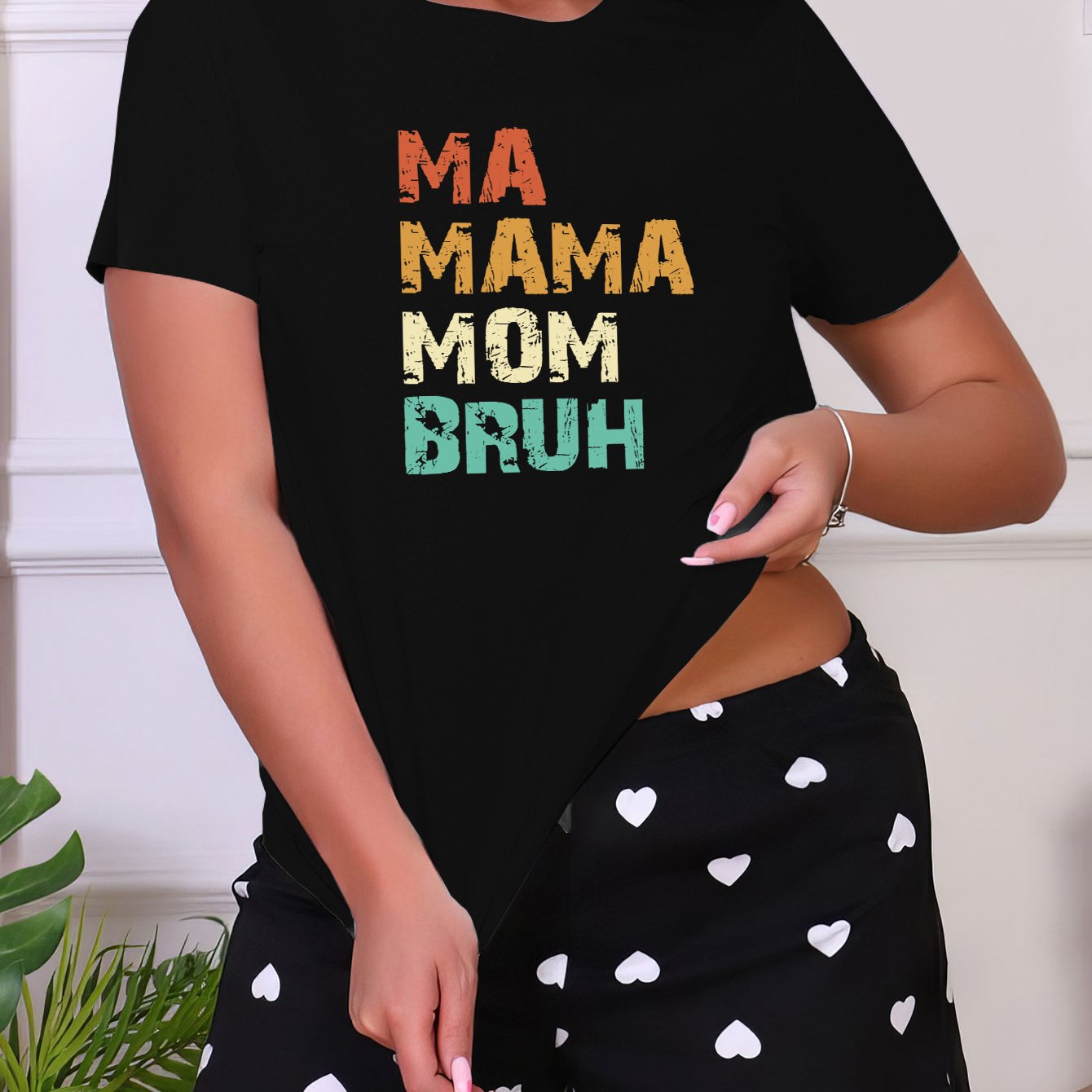 Women's Short Sleeve Crew Neck Top