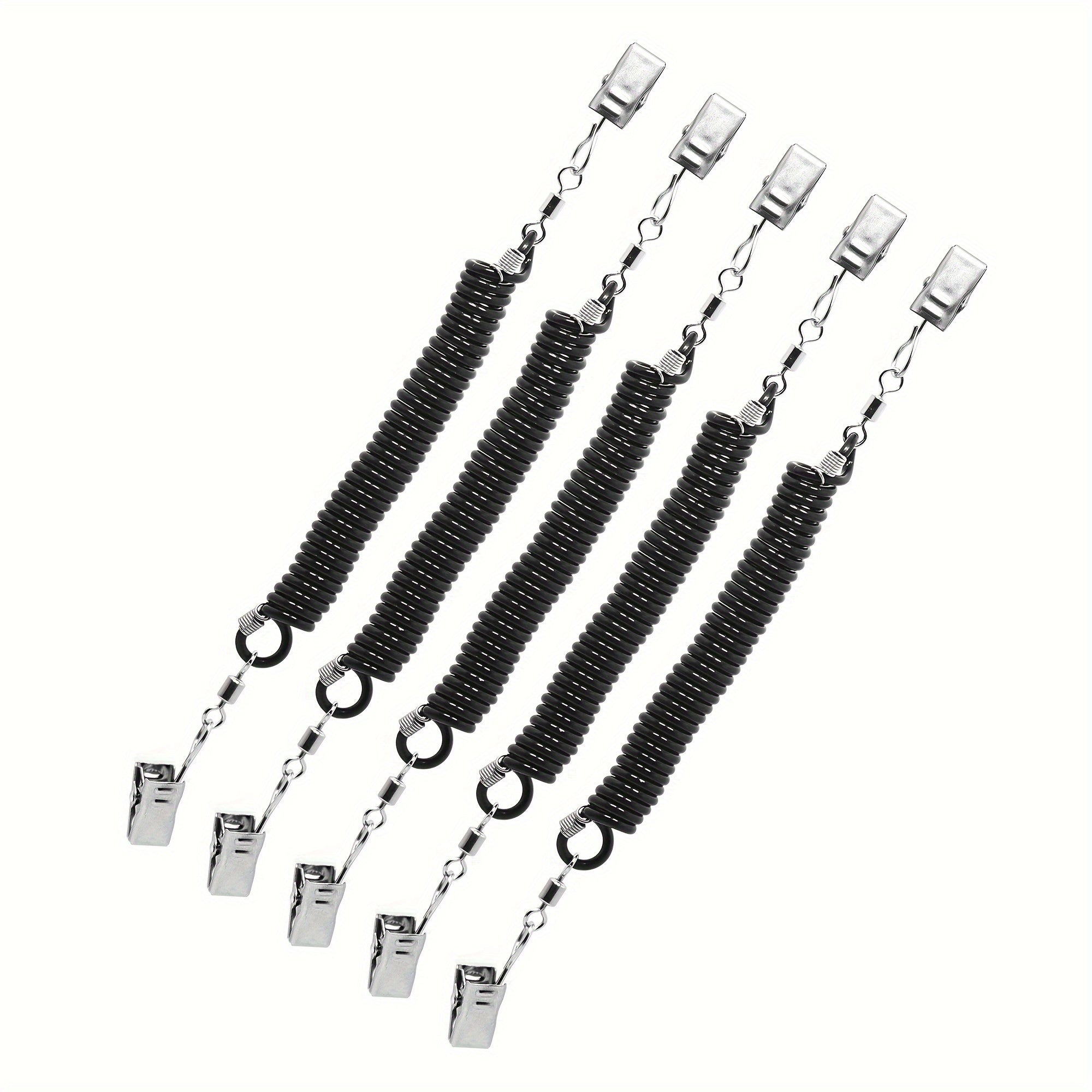 5pcs Hat Clip Retainer Windproof Stainless Steel Golf Cap Holder Travel Keeper
