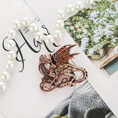 Creative Diamond Dinosaur Brooch Retro Animal Pin