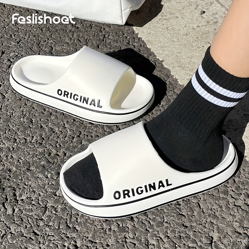 Men's Lightweight Open Toe Slippers for Shower Spring Summer