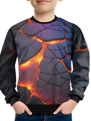 Cartoon Pattern Kids Sweatshirt Boy's Clothes Gift