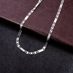 Men's Oval Shield Necklace Boys Hip Hop Chain
