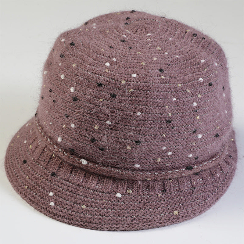Vintage Knitted Thermal Bucket Hat Fisherman Hat Winter Hat For Her