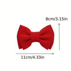 Bowknot Twill Bubble Fabric Double Layer Hairpin Headwear Hair Accessories