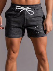 Men's Circle Print Shorts Summer Casual Wear Elastic Waist