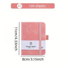 Colorful Pocket Notepad 100 Sheets Elastic Band