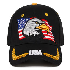 Men's Eagle Flag Embroidered Baseball Cap Camouflage Sun Hat