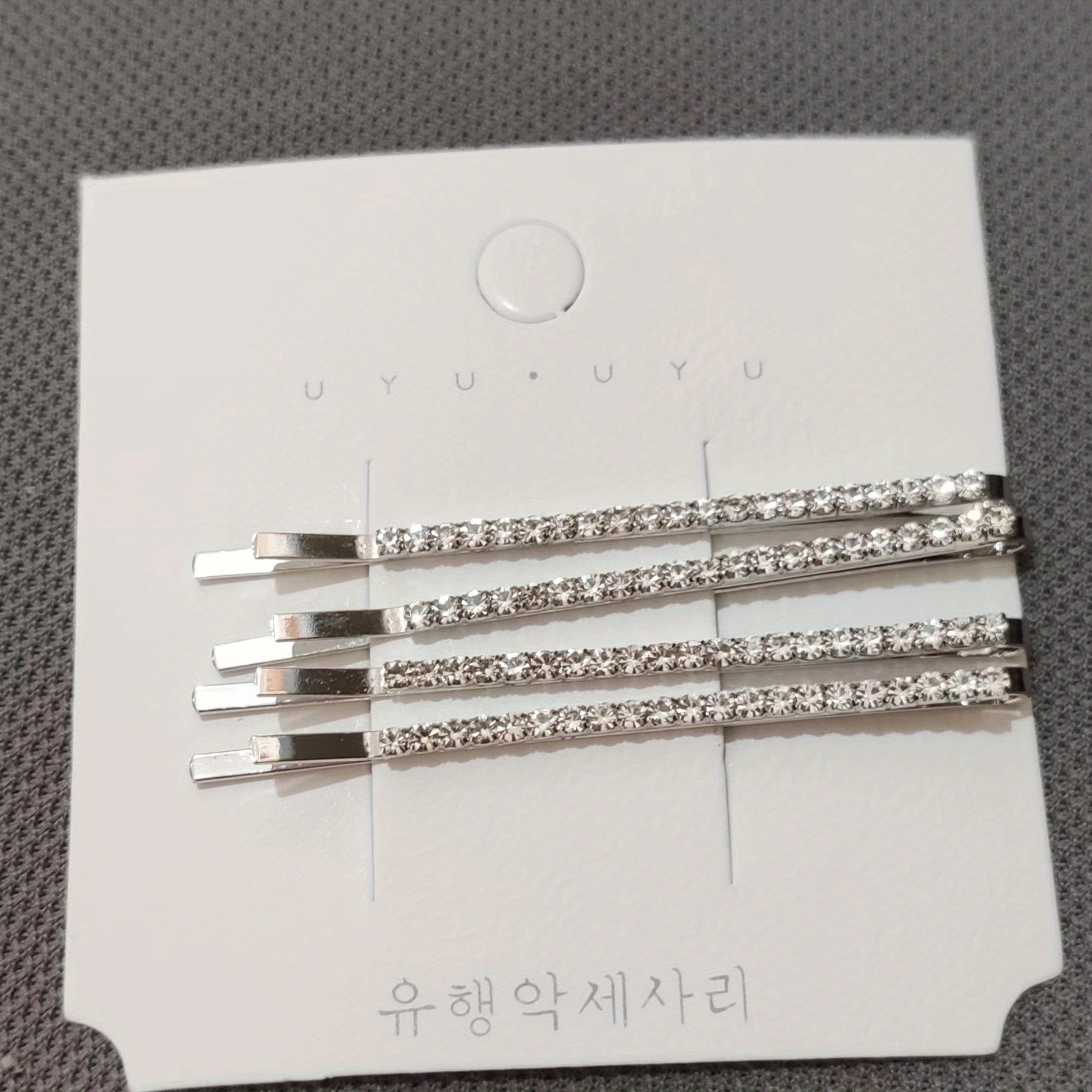 4pcs Silvery Golden Rhinestone Hairpins Bridal Hairpins