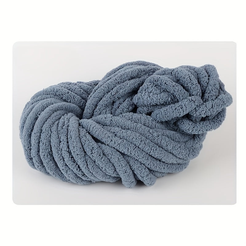 2pcs Polyester Chenille Thread Ice Strips for DIY Knitting Crocheting Blanket