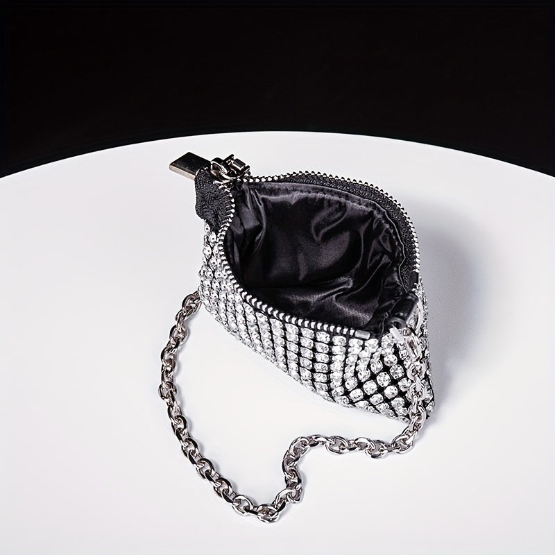 Glitter Rhinestone Evening Bag Dinner Clutch Purse for Party