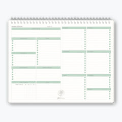 Undated Spiral Weekly Planning Pad with Weekly Goals Priority To Do List