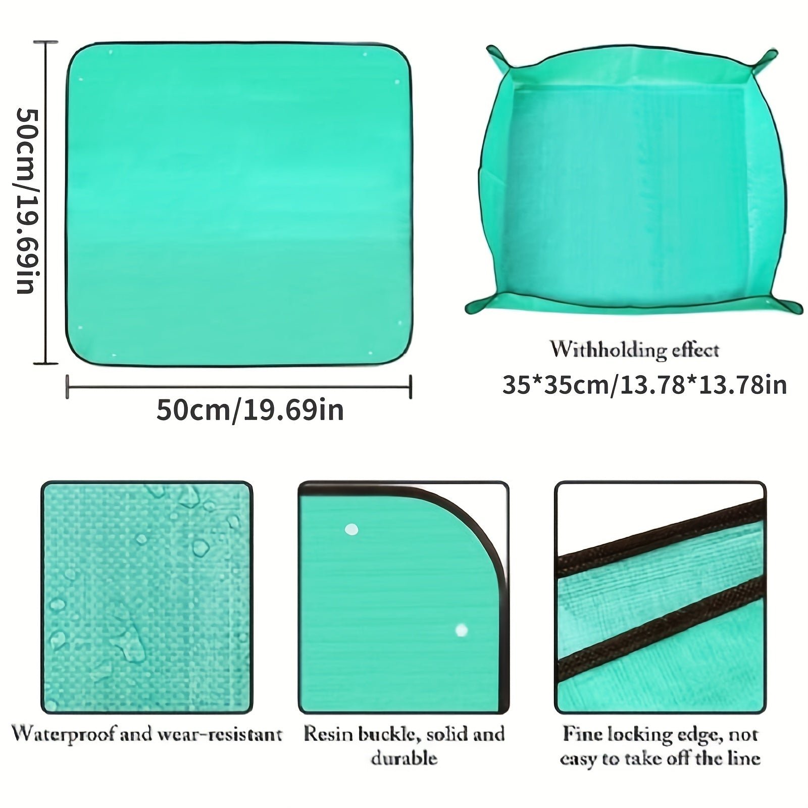 2pcs 50 Plant Potting Mats Waterproof Foldable Easy Transplanting