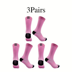 3 pairs Sport Socks Racing Cycling Socks For Men And Women