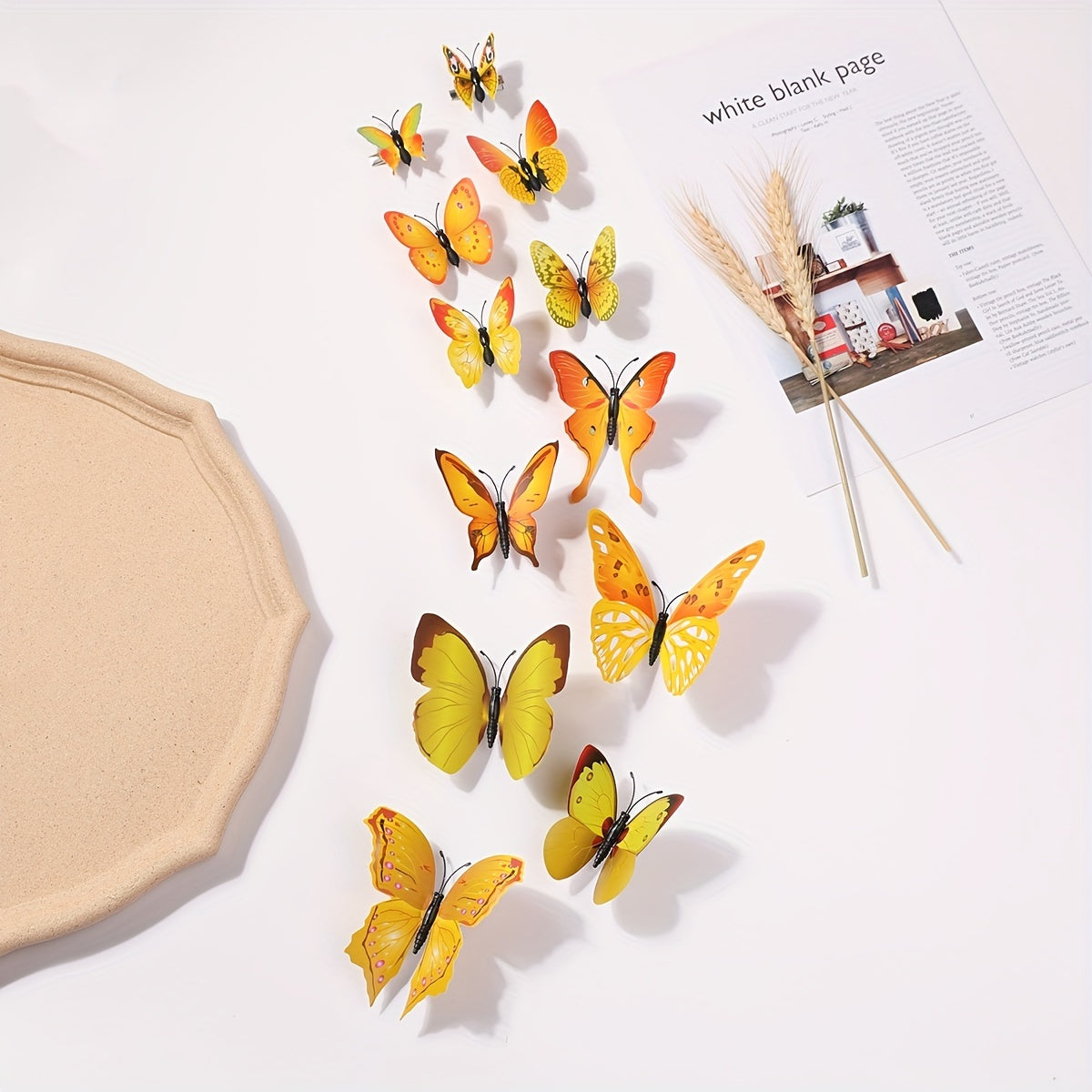12pcs Butterfly Hair Clips Hair Accessories