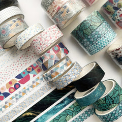3 Rolls Basic Style Washi Tape Set - Decorative Masking Tape