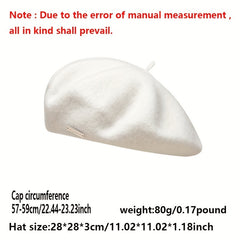 Bright Candy Wool Beret Women's Beanie Cap Painter Hats