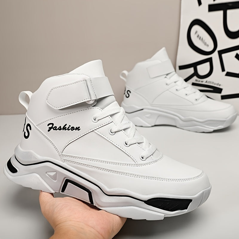 Men's Elevator Casual Shoes Hook And Loop Fastener