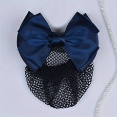 Bow Decor Hair Clip Hairgrip Bun Maker For Professional Attendant