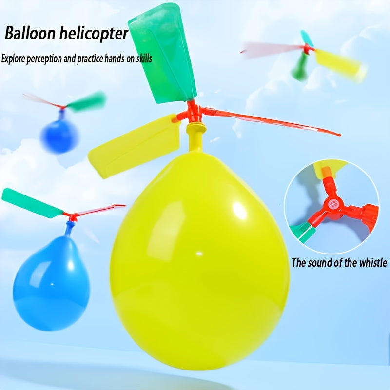 DIY Balloon Helicopter Toy Set for Kids