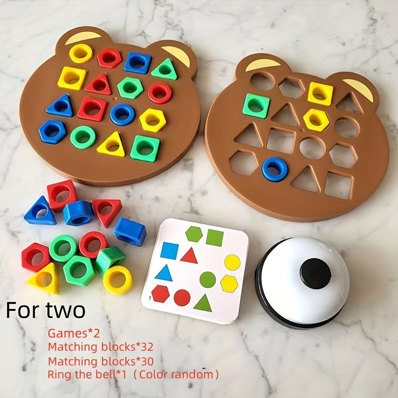 Geometric Shape Matching Puzzle Board Game for Family