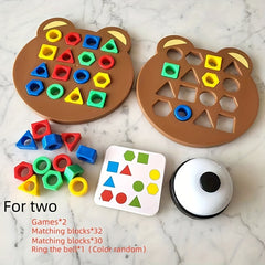 Geometric Shape Matching Puzzle Board Game for Family