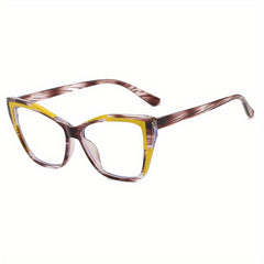 Blue Light Blocking Cat Eye Glasses TR90 Frame for Women Men