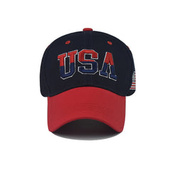 America Flag Grid Baseball Cap Adjustable Hat Women Hats For Summer