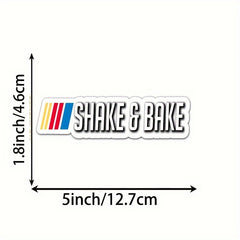 4pcs Shake And Bake Car Decal Sticker Funny for Car Truck Van Dirt Bike