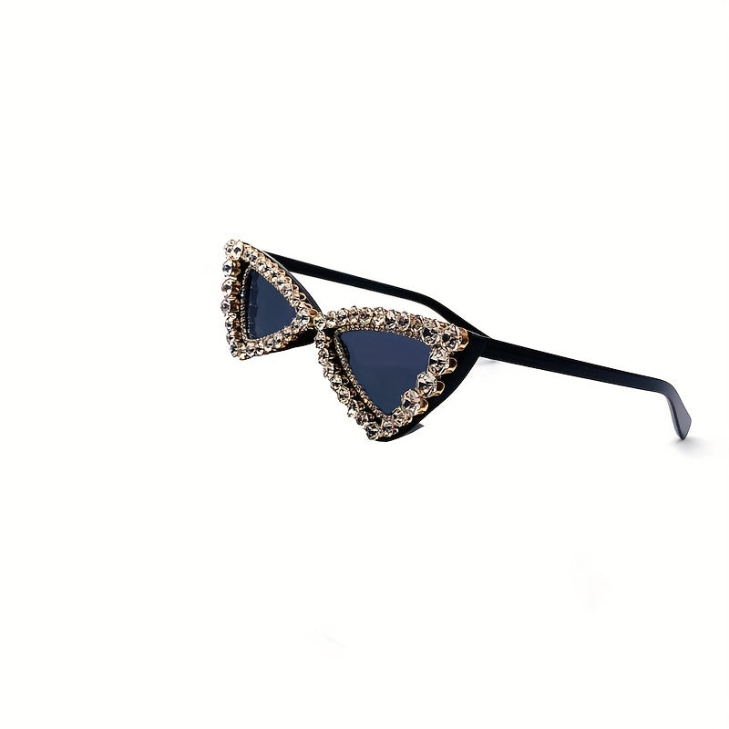 Rhinestone Triangle Sunglasses UV400