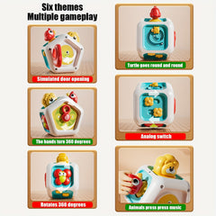 7-In-1 Sensory Development Cube Educational Toy for Fine Motor Skills