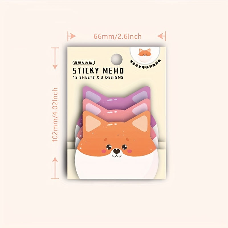 Cartoon Animal Pattern Sticker Office Label Memo