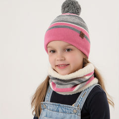 Kids Winter Beanie Hat Scarf Gloves Set