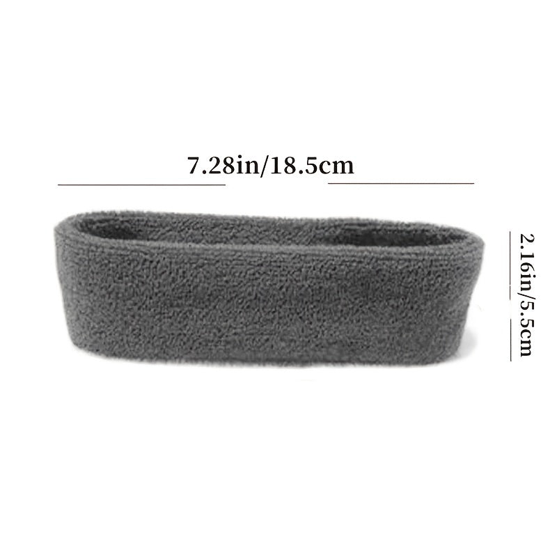 Cotton Sport Headband Non slip Elastic Sweatband