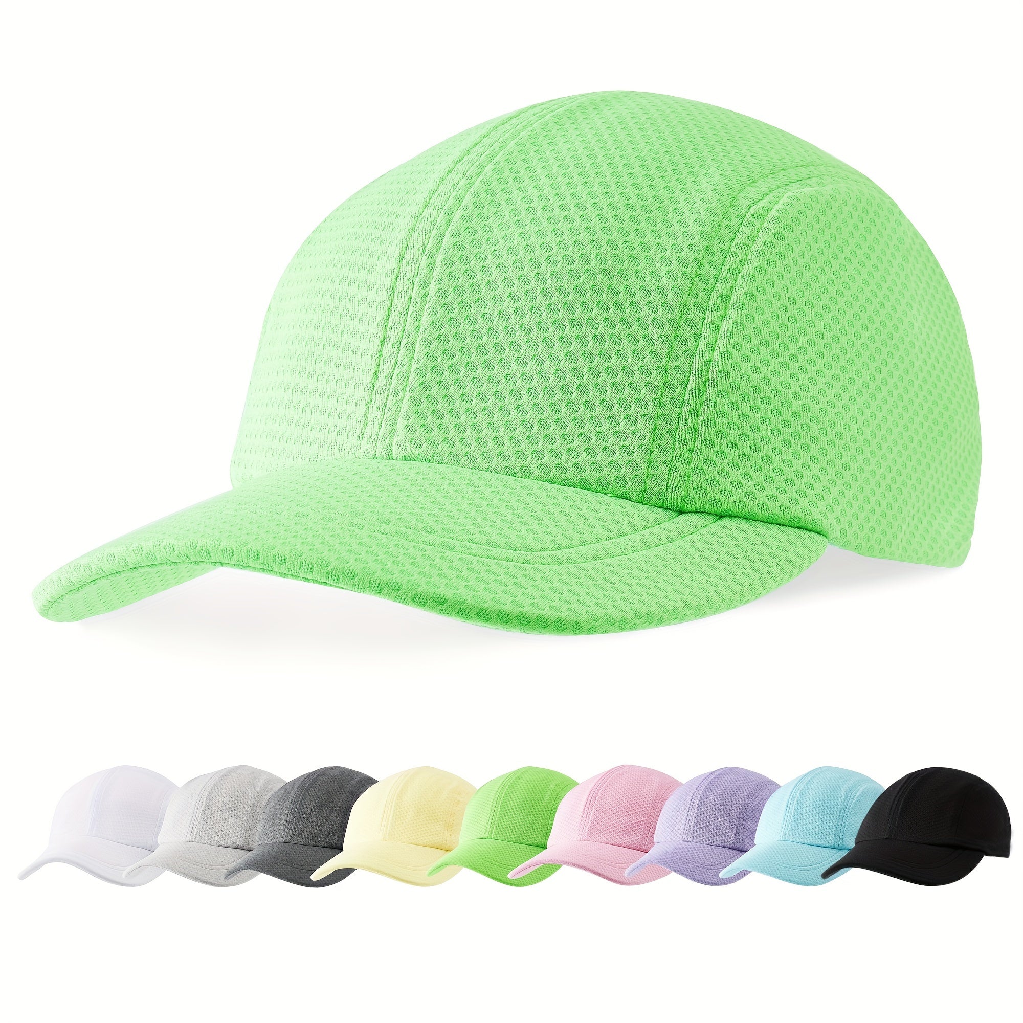 Quick Drying Baseball Cap Mesh Breathable Sun Hat Adjustable Lightweight