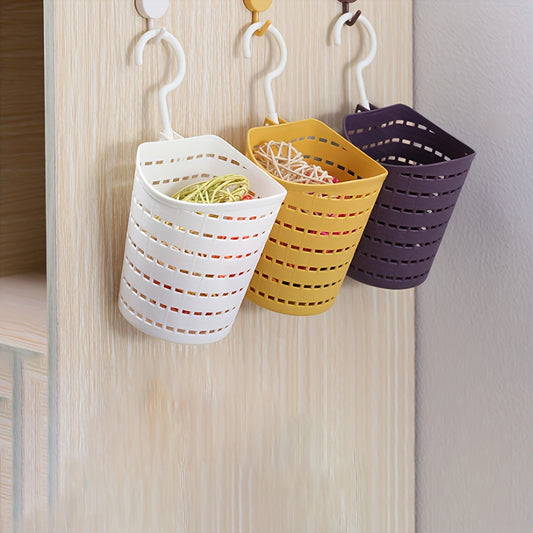 Plastic Hanging Basket for Kitchen Bathroom Storage