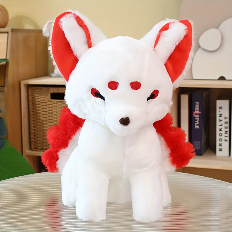 Realistic Sitting Fox Stuffed Animal Toy Doll Decoration Gift