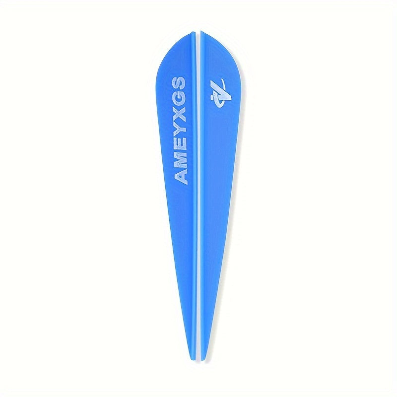 50pcs 7.62cm Arrow Vanes Rubber Feather Fletches for DIY Archery