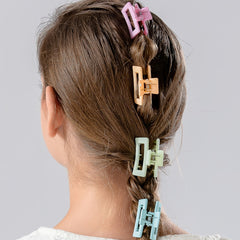 6pcs Matte Hair Clips for Thick Hair, Non-slip Rectangular Jaw Clips