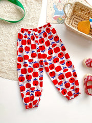 Kids Mosquito-Proof Cartoon Print Pants for Spring, Summer & Autumn