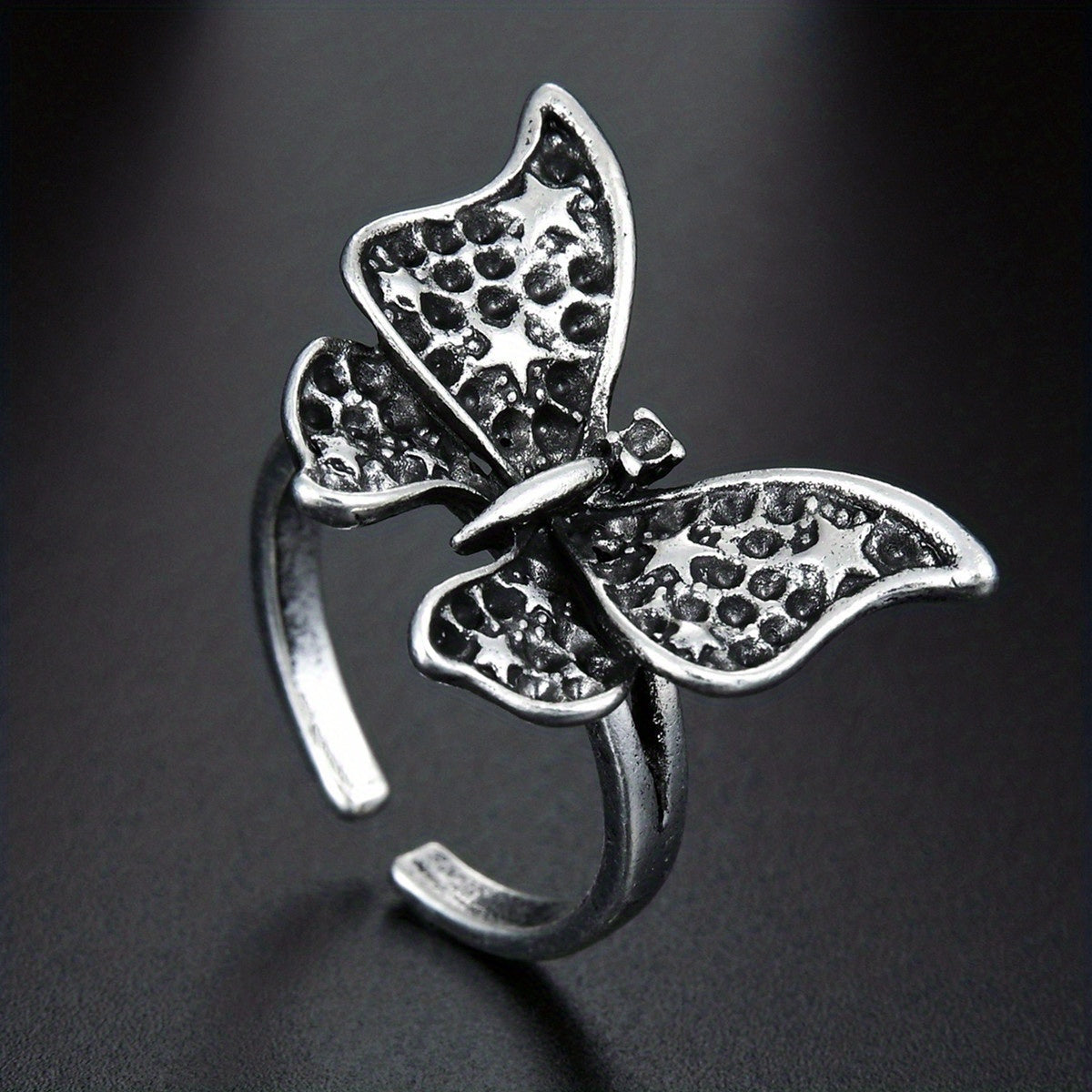 Men's Vintage Flower Snake Hug Ring Punk Metal Boho Party Jewelry
