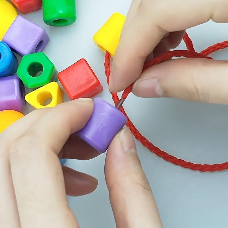 Colorful Bead String Building Blocks Set for Boys and Girls