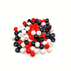 50pcs Mini Hair Claw Clip Plastic Braid Bead Head Ornament for Baby Girls
