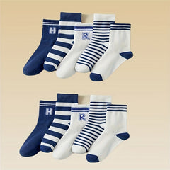 10 Pairs Letter Print Sports Socks for Women