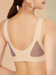 Mesh Wireless Bra Push Up Intimates Comfy Breathable Women's Lingerie