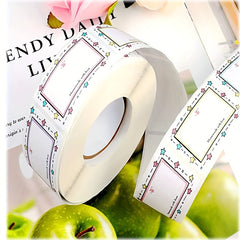 250pcs Border Name Stickers Handwritten Name Tag