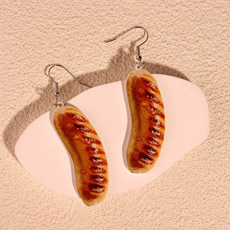 Indian Fries Sausages Ribs Coffee Horns Bags Ice Cream Dangle Earrings