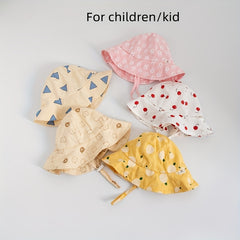 Unisex Baby Sunscreen Hat Fisherman Hat Children's Basin Hat Summer Sun Hat