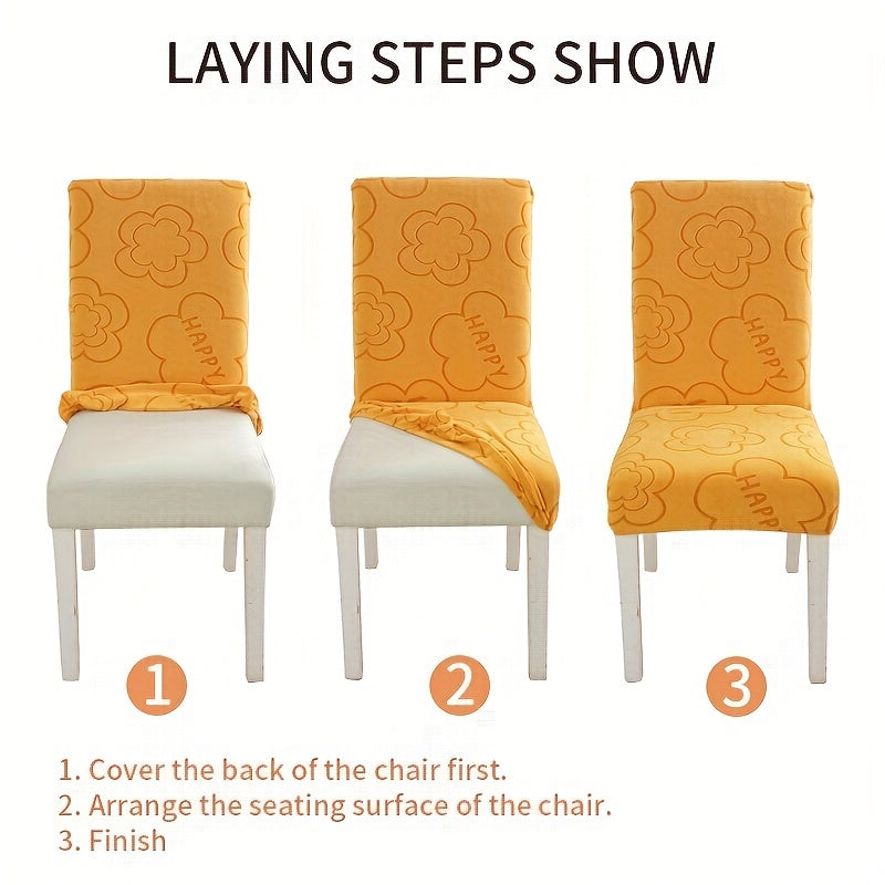 Jacquard Chair Cover Seat Protector for Restaurant Kids - Removable Washable