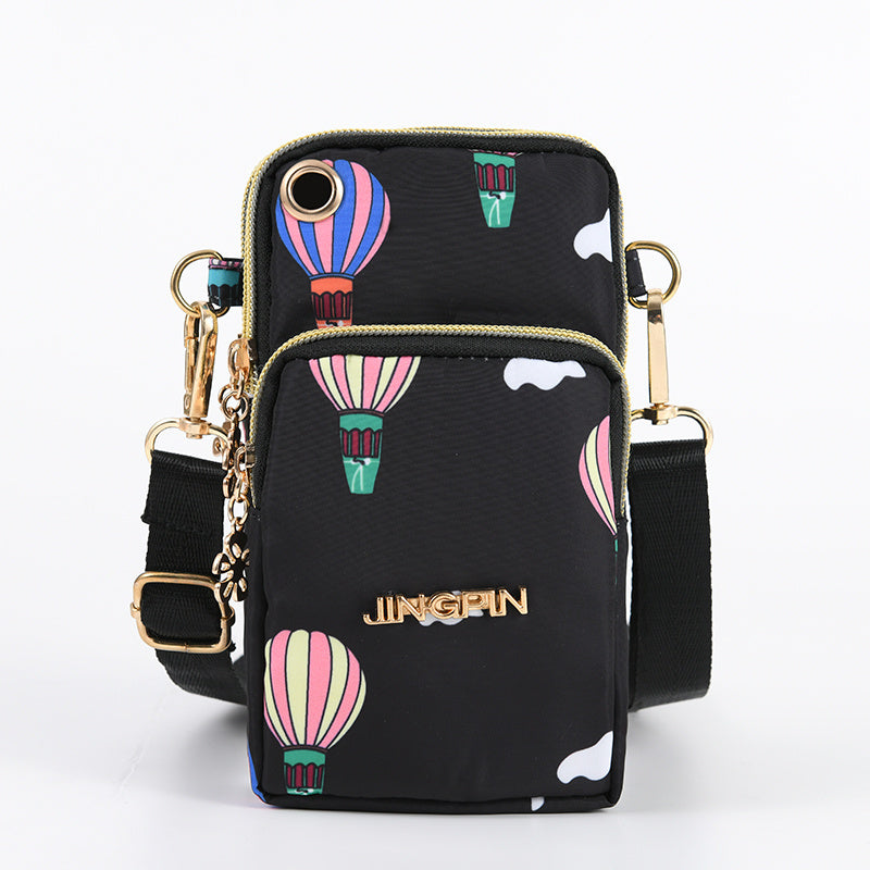 Vertical Crossbody Phone Bag Coin Purse One Shoulder Earphone Bag